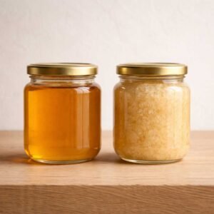 conservare-il-miele-blog-vasetto-fluido-e-cristallizzato Miele fluido e miele cristallizzato a confronto, informazione utile per conservare il miele