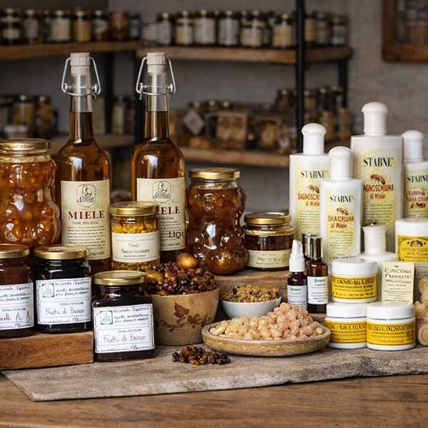 Polline, pappa reale, propoli e miele, selezione artigianale di prodotti dell’alveare